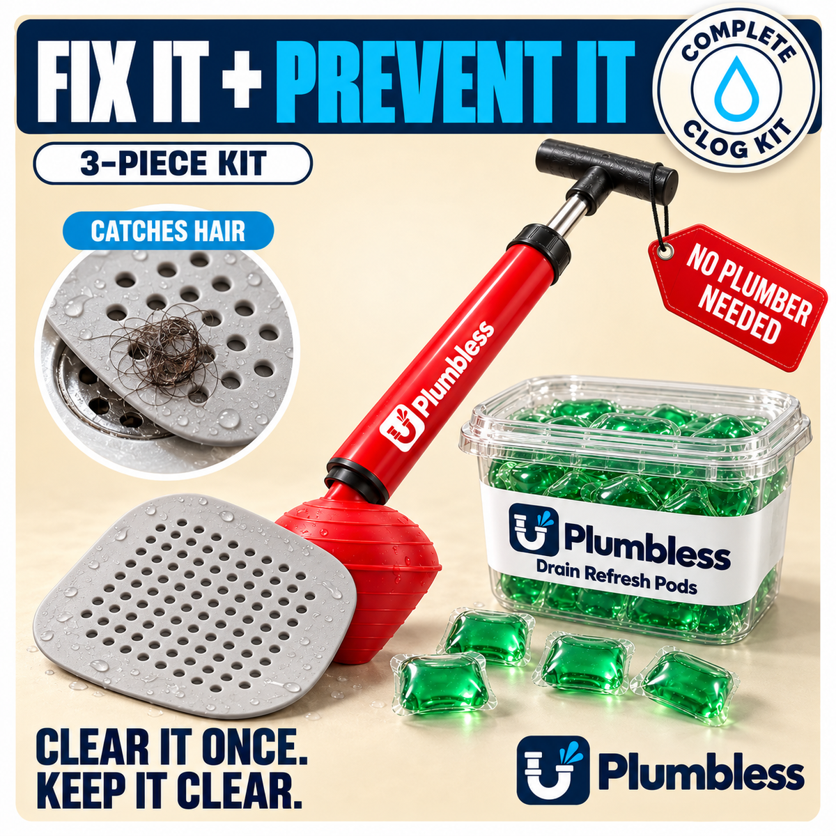 Plumbless™ - Prevention Kit