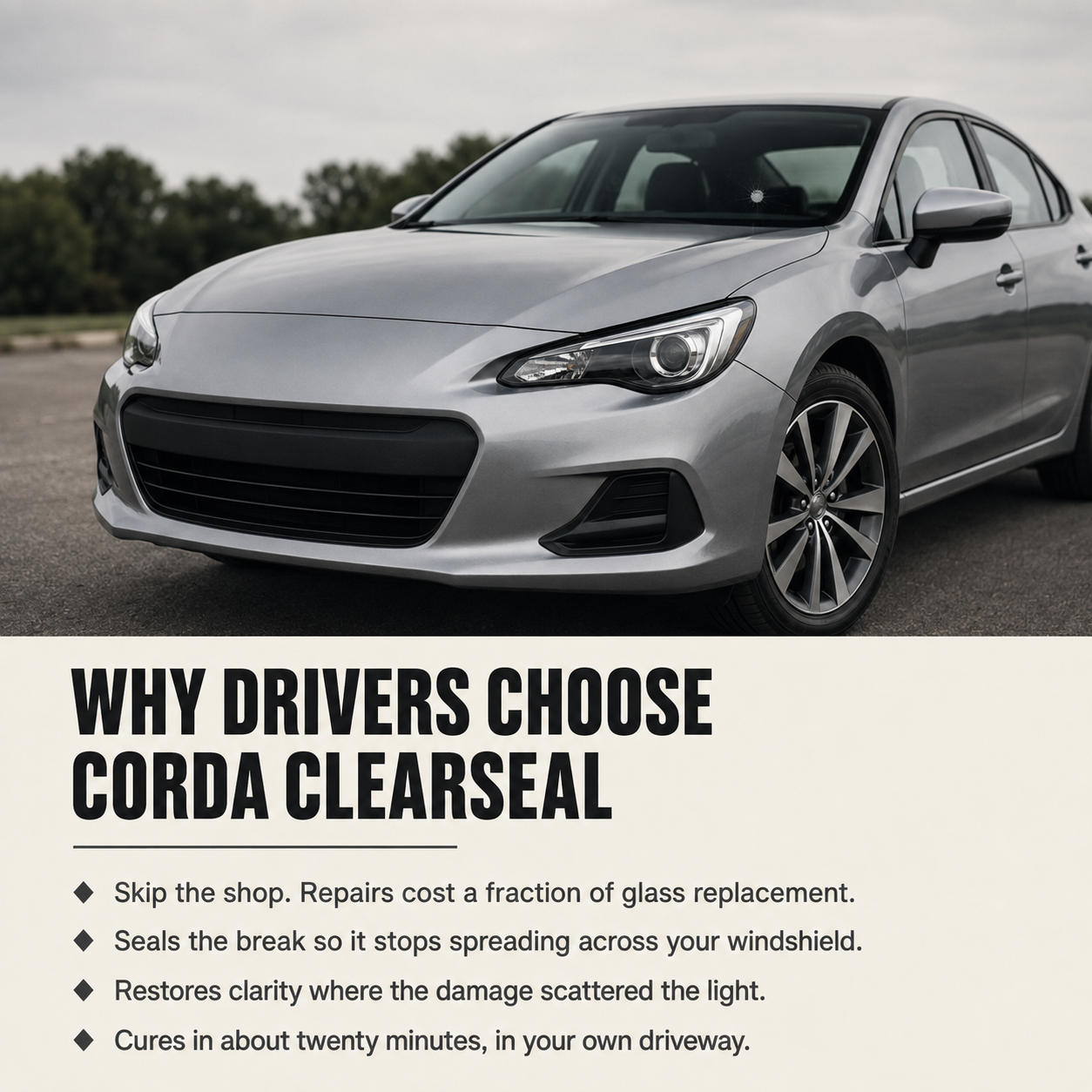 Corda ClearSeal - Windshield Chip & Crack Repair Kit