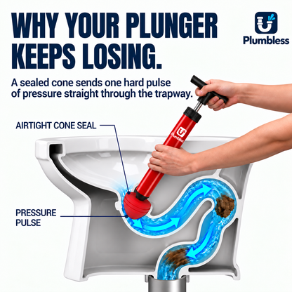 Plumbless™ - High Pressure Clog Remover