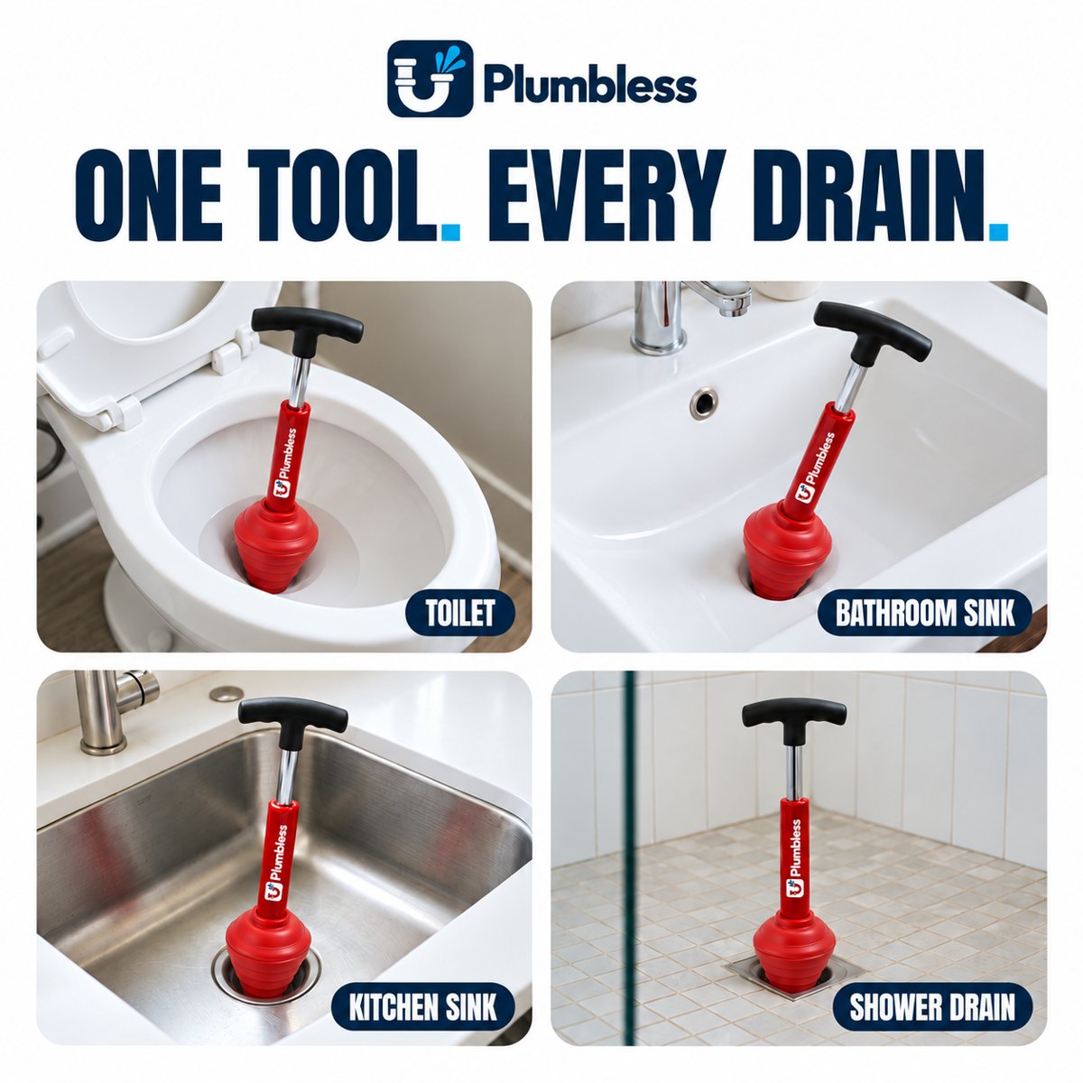 Plumbless on every drain